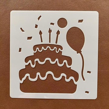 暑假開學手賬必備💯生日祝福創意彩虹圖形手賬繪畫模板製作鏤空輔助尺噴漆牆繪模板尺