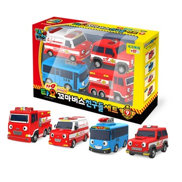 TAYO 小巴士 消防救援車4件組 TT09101