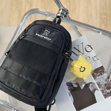 【MasCool】 Wacky Willy 火柴人刺繡單肩包 斜肩包 側背包 通勤包