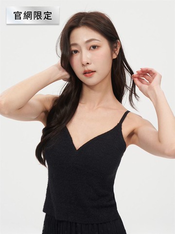 性感美胸羽毛紗Bra Top-黑 | 官網限定