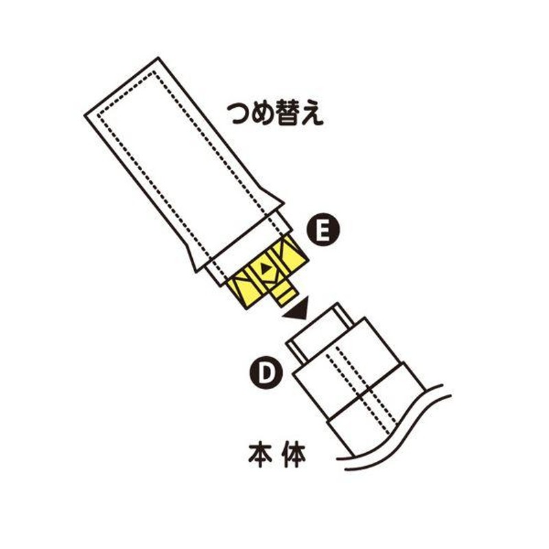 まとめ） トンボ鉛筆 スティックのりつめ替え消えいろピット 本体 約