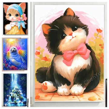 💛盒裝💛台灣現貨💛 DIY鑽石貼畫 新款5D鑽石畫 手作 水鑽貼畫 手工點鑽畫 大幅 滿鑽 立體貼鑽畫 黏鑽畫 磚石貼畫