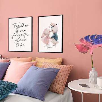 【聯畫優惠組合】打造溫馨小窩聯畫組合/手繪情侶兔兔裝飾畫