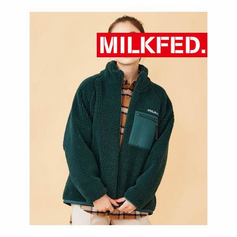 コート アウター ブルゾン ミルクフェド MILKFED ボア ジャケット BOA