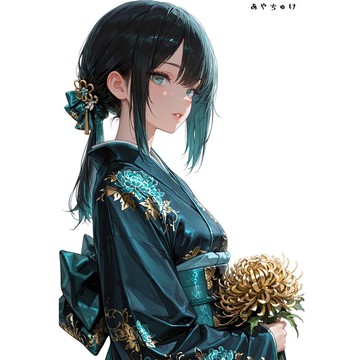 【12月新品2】07-110-0060 人物貼紙 和服女孩