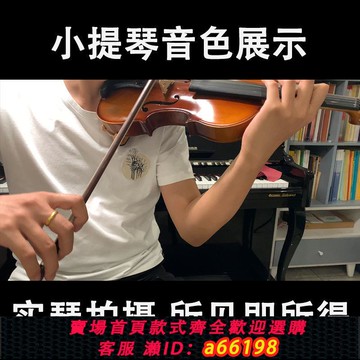 【台灣公司 可開發票】實木啞光小提琴初學者兒童成人自學考級演奏小提琴樂器