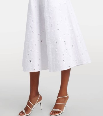 Dorothee Schumacher Summer Blossom broderie anglaise midi skirt