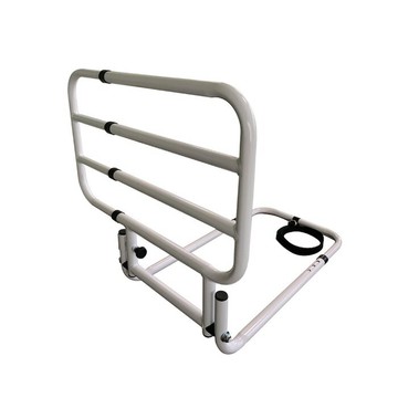 【海夫健康生活館】來可Yeker 烤漆鋼管 床邊扶手 護欄 白(H50xL55-72cm)