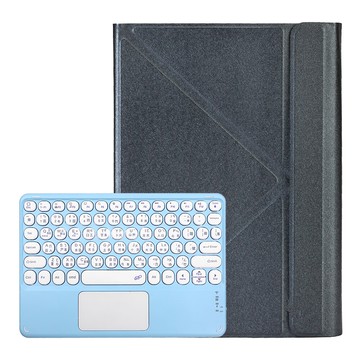 pc-lt08 10.1吋可立式黏貼平板保護皮套 鍵盤皮套組(通用平板套/黏貼式立架/安全防護/防撞