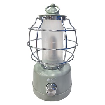 LOGOS ROSY LED鄉村燈籠 暖黃光 復古造型 無段式調光  淡綠色 + 銀色  1台