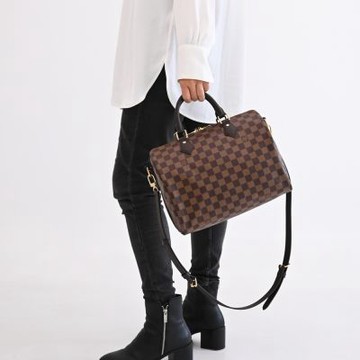 LV N40590 SPEEDY BANDOULIERE 30 經典棋盤格紋手提/斜背兩用波士頓包