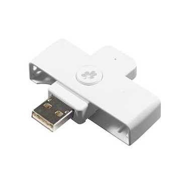 ALUCKY便攜式ATM智能晶片讀卡機/LH01001-1-W/白色