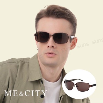 【SUNS】ME&CITY 義式紳士質感方框太陽眼鏡 抗UV(ME 110013 J620)