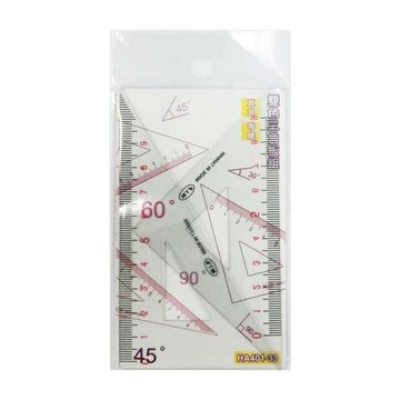 W.I.P 雙色三角板組（正三角板、直角三角板各一） /組 HA401-33｜領券最高折$220