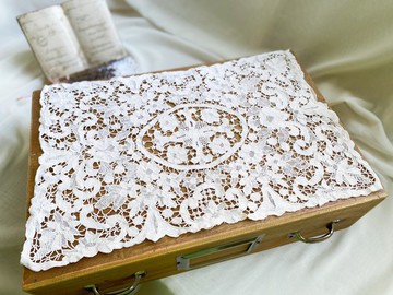 【好日戀物】德國vintage古董手工梭編刺繡蕾絲050氛圍感家居裝飾