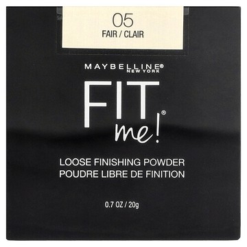 Maybelline, Fit Me 定妝散粉，05 白皙，0.7 盎司（20 克）