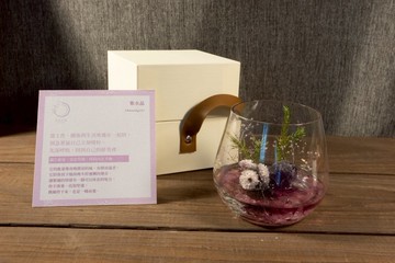 【療癒花禮】礦礦杯 I 脈輪水晶 × 乾燥花擺飾
