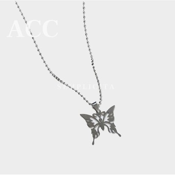 【SEMPLICITA】#韓國 蝴蝶 圖騰 簡約 項鍊 配件 飾品  ( 1C )