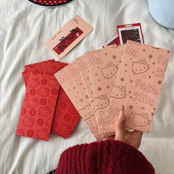 【2026紅包袋🔥桃園出貨🔥】馬年紅包 驚喜紅包袋 紅包 燙金可愛kitty創意 少女春節2025新年過年壓歲利是封