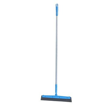 舞水痕 彈力掃把 180度旋轉 家用型  藍色 + 灰色  1個