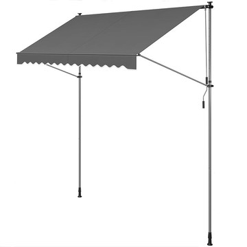 【直立式】門店遮陽棚 免打孔折疊伸縮雨棚 商鋪門面遮陽篷 屋檐庭院家用 抗風防紫外線