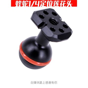 V2新款蝰蛇擴展1/4母口阿萊定位3/8滑槽球頭萬向支架攝影師陳文堅
