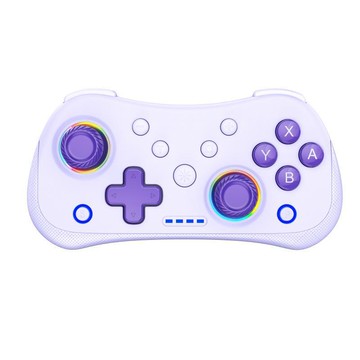 遊戲手把 控制器 switchpro手柄NS游戲左右RGB帶燈迷你小手柄