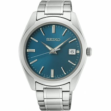 SEIKO 精工錶 經典簡約紳士腕錶 6N52-00A0U(SUR525P1)-40mm-藍面鋼帶【刷卡回饋 分期0利率】【APP下單點數13倍送】