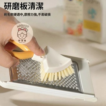 三角清潔刷 縫隙清潔刷 折疊清潔刷 清潔刷子 可折疊三角刷 海綿架 廚房收納架 手柄刷 多功能刷 清潔刷 鞋刷 洗衣刷子
