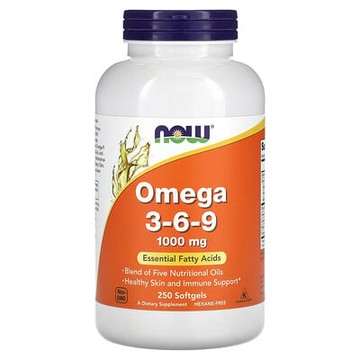 NOW Foods, Omega 3-6-9，250 粒軟膠囊
