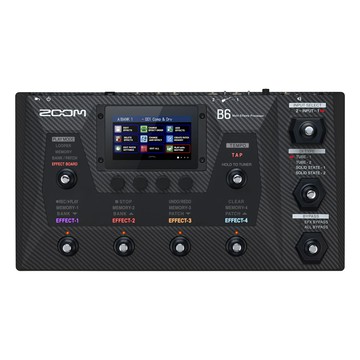 Zoom 電貝斯彩色觸控多功能綜合效果器 B6 / 公司貨保固