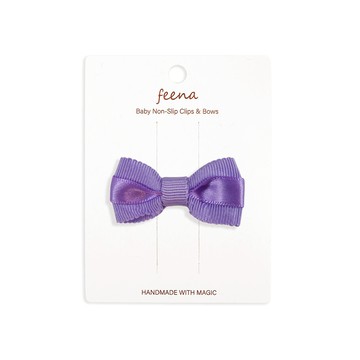 Feena - No.32蝴蝶結髮夾-紫