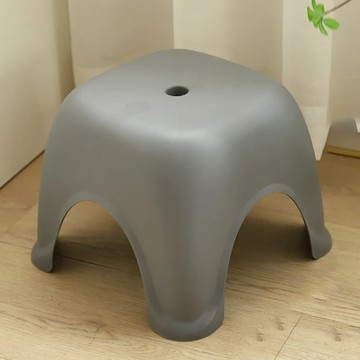 加厚四腳可疊加收納椅凳大款 PP材質 耐磨耐用 防水易潔 防滑椅腳  時尚灰  1個