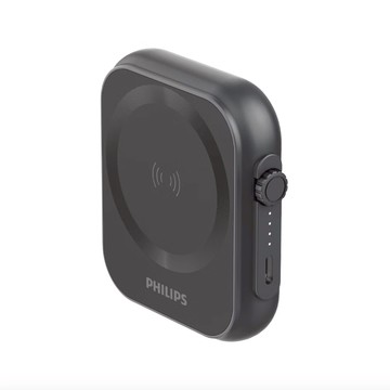 【蝦米良品】Philips 飛利浦 黑金剛 磁吸三合一｜磁吸行動電源 行充 無線充電