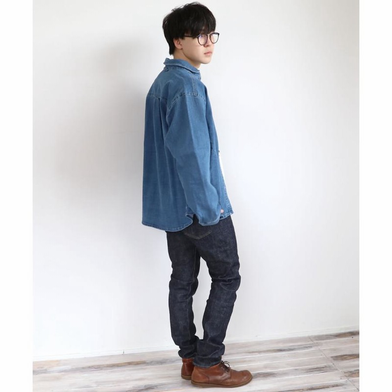 argue baseball denim wide shirt jacketの通販 by POPO｜ラクマ argue