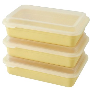 LocknLock 樂扣樂扣 DosiLock系列 便當盒 600ml  黃色  3個