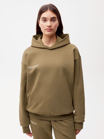 PANGAIA - In Conversion Cotton Soft Organic Cotton Hoodie - carbon brown - XXS XXS