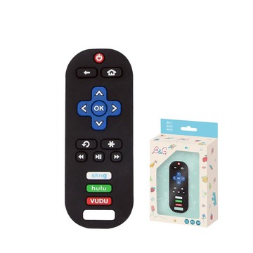 Baby Garden 咬咬派對 手握型固齒器 寶寶口腔期首選 任你咬遙控器  固齒器  黑色  1個