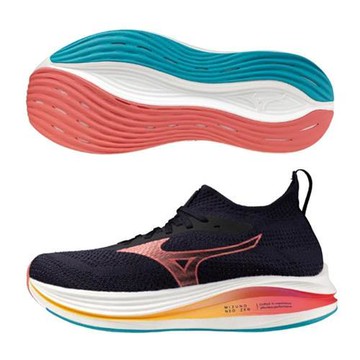 Mizuno 美津濃 慢跑鞋 男鞋 NEO ZEN 黑橘【運動世界】J1GC259155