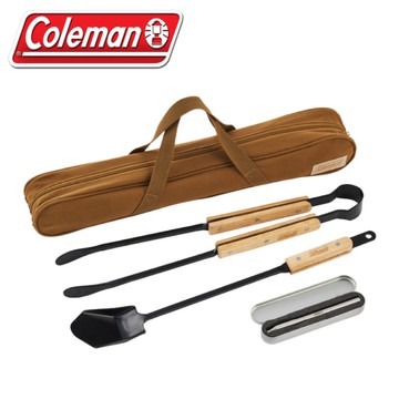 【Coleman 營火工具組】CM-38864/焚火鉗/吹火棒/篝火夾鏟/炭火夾/木炭夾/焚火工具