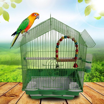 鳥籠 虎皮鸚鵡子文鳥珍珠鳥牡丹相思鸚鵡鐵藝養殖小型外帶【MJ6188】