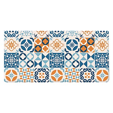 Quasi 幾何彈力防水地墊 L44*95*1 1入 廚房浴室防滑墊