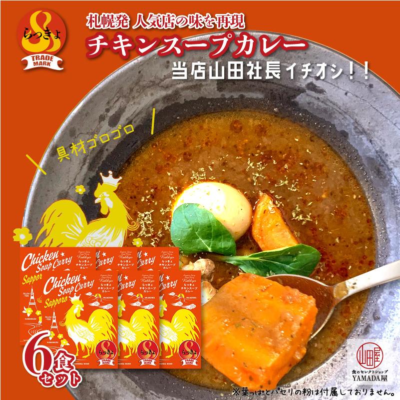 スープカレー レトルト らっきょ チキン 560g  レトルト カレー 北海道 札幌 本格 高級 ギフト 化学調味料 合成保存料 不使用 タンゼン