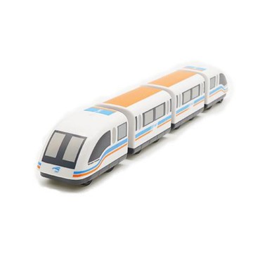 中國上海磁浮線懸磁浮列車 鐵支路4節迴力小列車 迴力車 火車玩具 壓克力盒裝 QV021T1 TR台灣鐵道