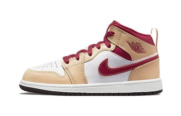 JORDAN 1 MID LIGHT CURRY CARDINAL PS