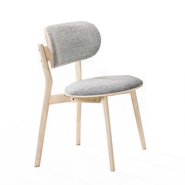 簡約北歐風奧斯陸灰色布餐椅