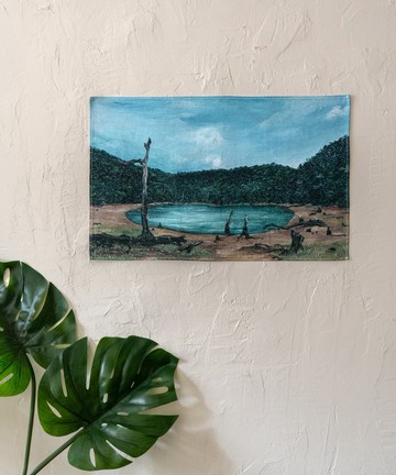 台灣山掛布 - 大天池 63 x 42 cm