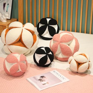 客廳沙發ins 靠墊現代簡約繡球抱枕新中式異性圓形球抱枕軟裝抱枕