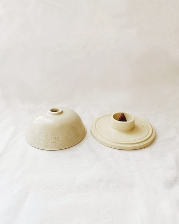 陶瓷手工 | 聖木燃燒盤組合 (附蓋子)