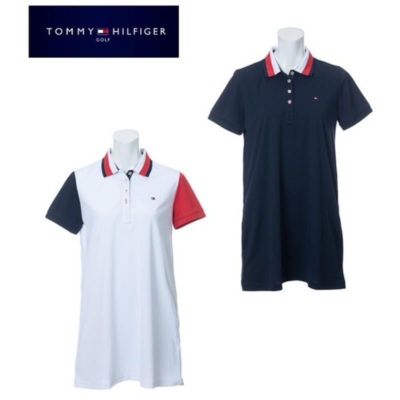 トミーヒルフィガーゴルフ Tommy Hilfiger Golf ゴルフウェア ワンピース レディース トリコカラーシャツ Thla027 通販 Lineポイント最大0 5 Get Lineショッピング